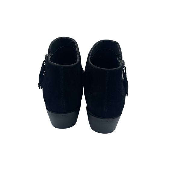 Vionic Joy Serena Bootie Ankle Boot Zipper Black Suede Heel Casual Womens 8 - Picture 4 of 8